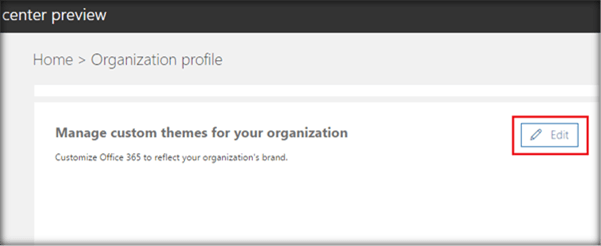 Manage custom themes for your Organization