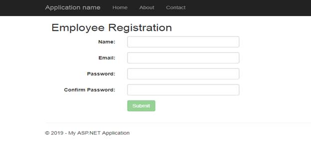 Implement Registration Form Using Angular With ASP.NET MVC