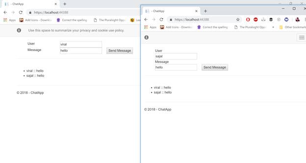 SignalR With .NET Core