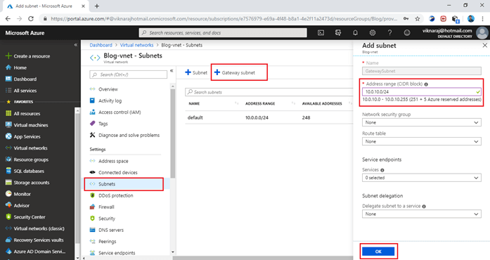Implementing Azure Site To Site VPN