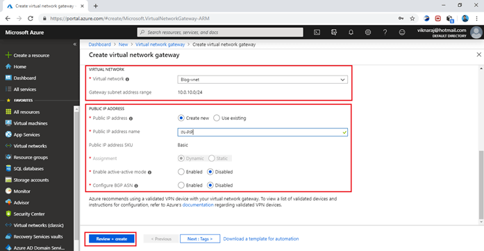 Implementing Azure Site To Site VPN