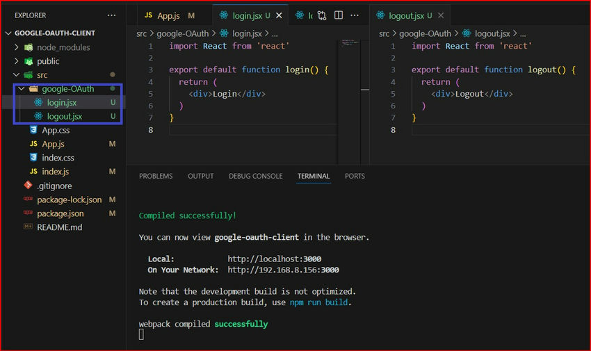 Implementing Google OAuth in React.js