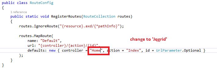 Implementing JqGrid in ASP.NET MVC