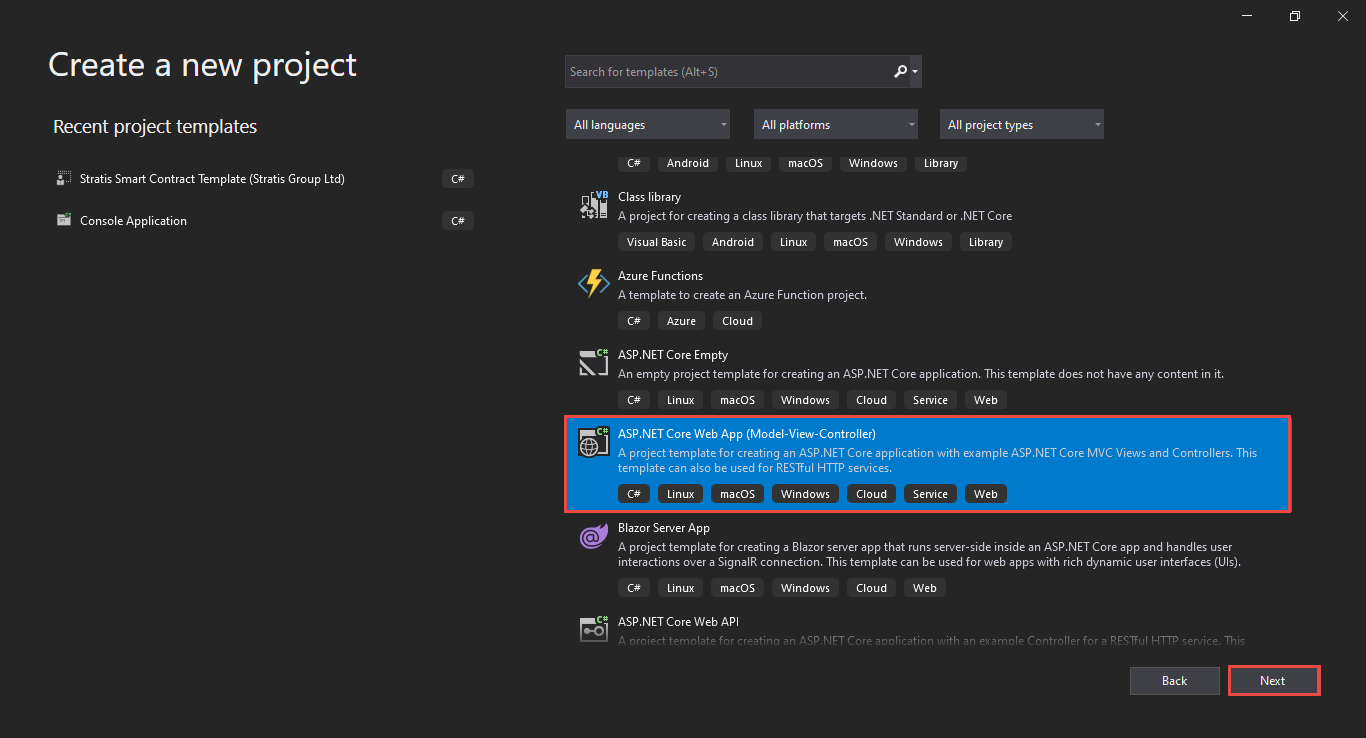 Implementing Smart Contract in ASP.NET Application