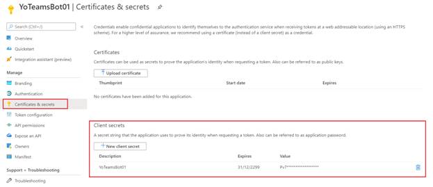 Implementing Teams Bot With Yo Team