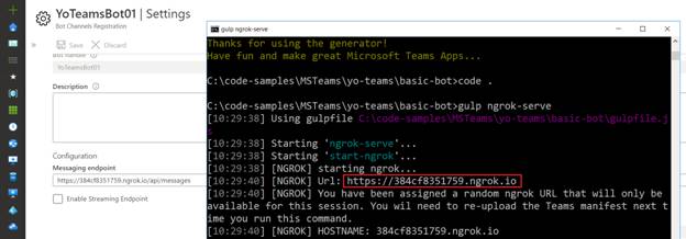 Implementing Teams Bot With Yo Team
