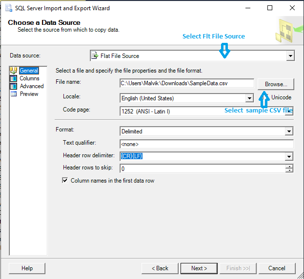 Import CSV File Into SQL Server Using SQL Server Management Studio