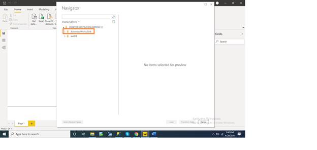 Import Data From SQL Server Into Power BI
