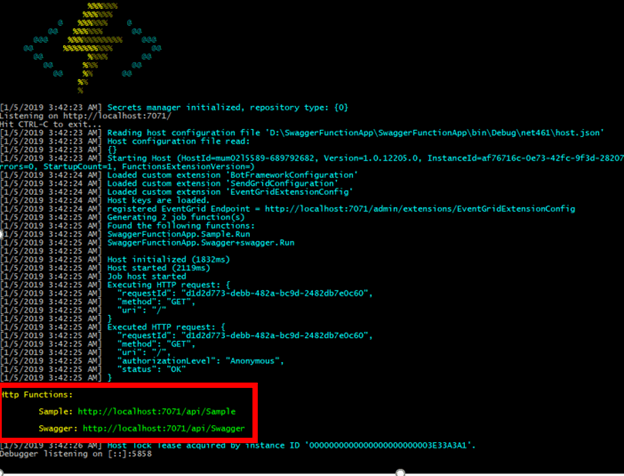 Importing Azure Function Swagger JSON In Azure API Management