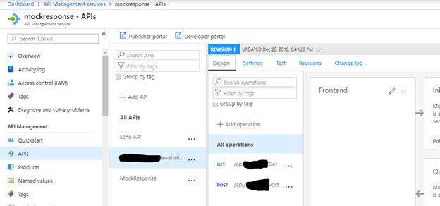 Importing Azure Function Swagger JSON In Azure API Management