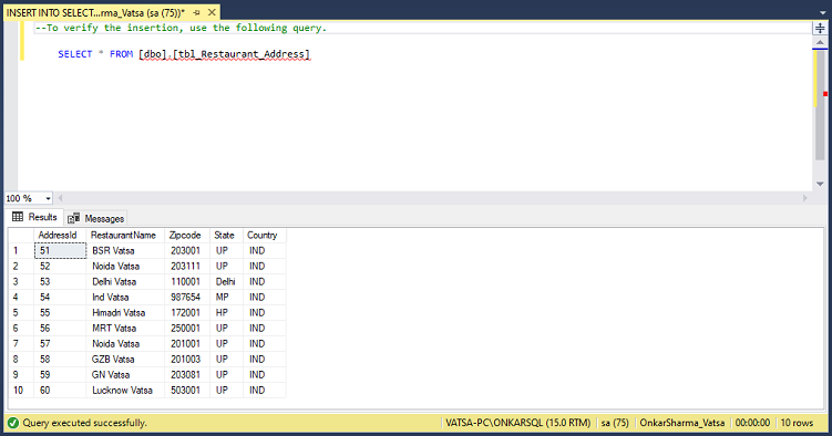 INSERT INTO SELECT vs SELECT INTO In SQL Server