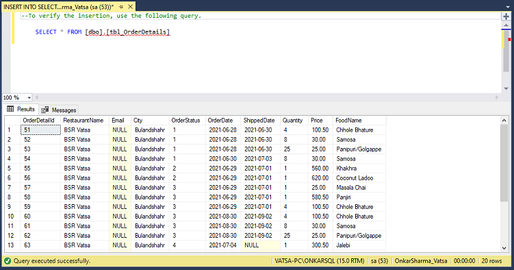 INSERT INTO SELECT vs SELECT INTO In SQL Server