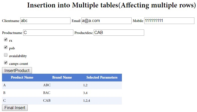 Inserting Data Into Multiple Tables In MSSQL At Once In .NET (Affecting ...