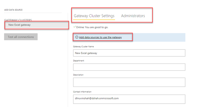 Install and Configure Data Gateway for On-Premise Excel Files in Power BI