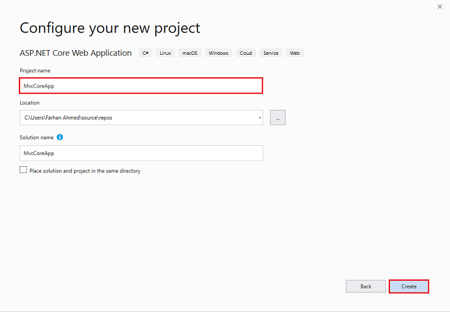 Install Entity Framework Core With Empty Template In ASP.NET MVC Core 3.0