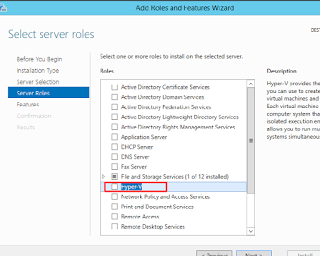 install Hyper V on Windows Server