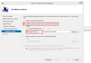 Virtual Machine setup