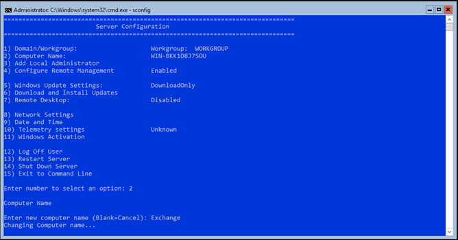 Installation And Configuration Of Exchange 2019 On Core 2019