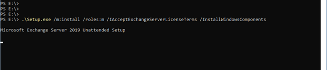 Installation And Configuration Of Exchange 2019 On Core 2019