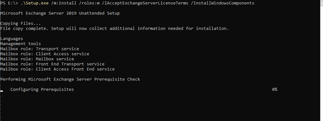 Installation And Configuration Of Exchange 2019 On Core 2019