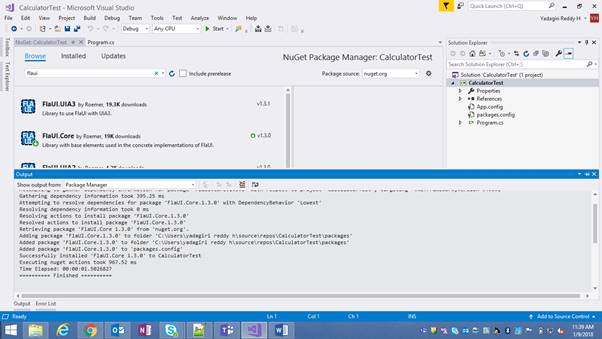 Installation Of FlaUI