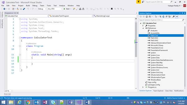 Installation Of FlaUI