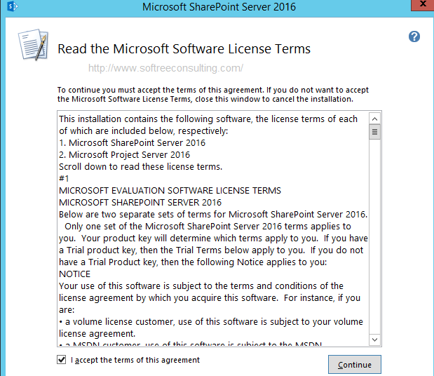 Installation Of SharePoint 2016 Server