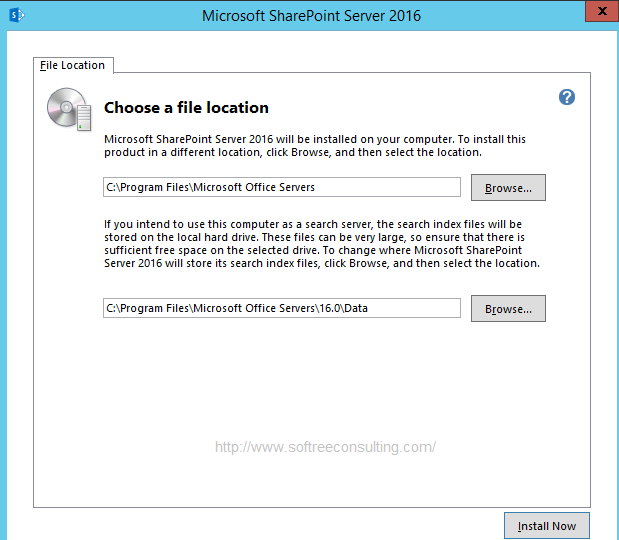 Installation Of SharePoint 2016 Server