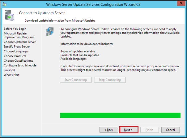 Installing and configuring WSUS