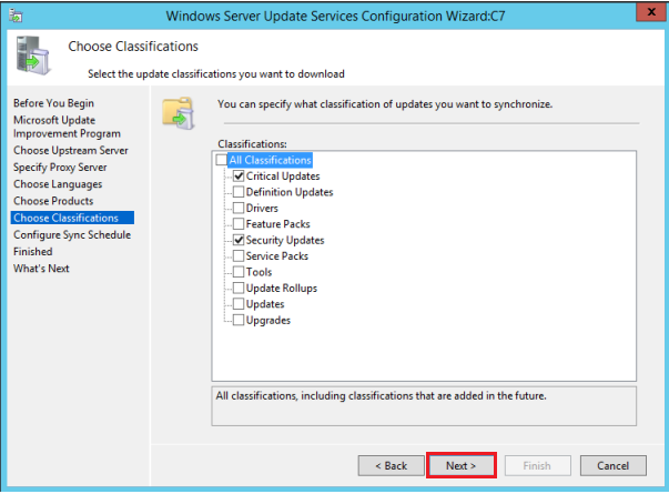 Installing and configuring WSUS