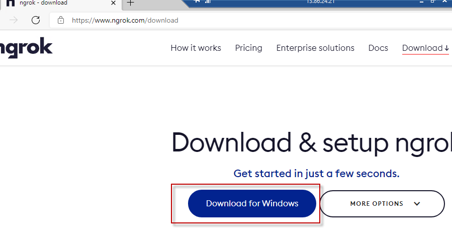 Installing Ngrok