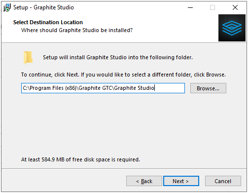 GraphiteStudio-InstallationPath