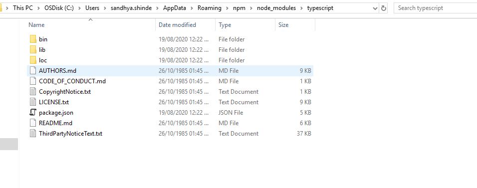 Installing Node.js And Typescript And Creating First Typescript Program And Component In Angular
