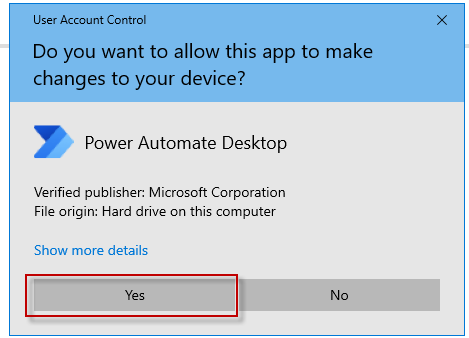 Installing Power Automate Desktop