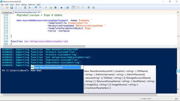 Installing Windows Server-2016 Nano Server Using PowerShell