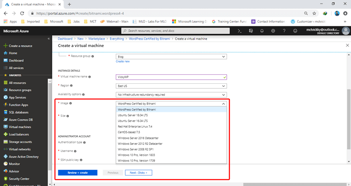 Installing WordPress On Azure