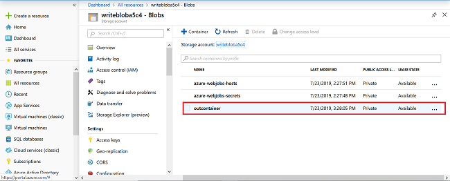 Integrate Node.js Azure Functions With BLOB Storage