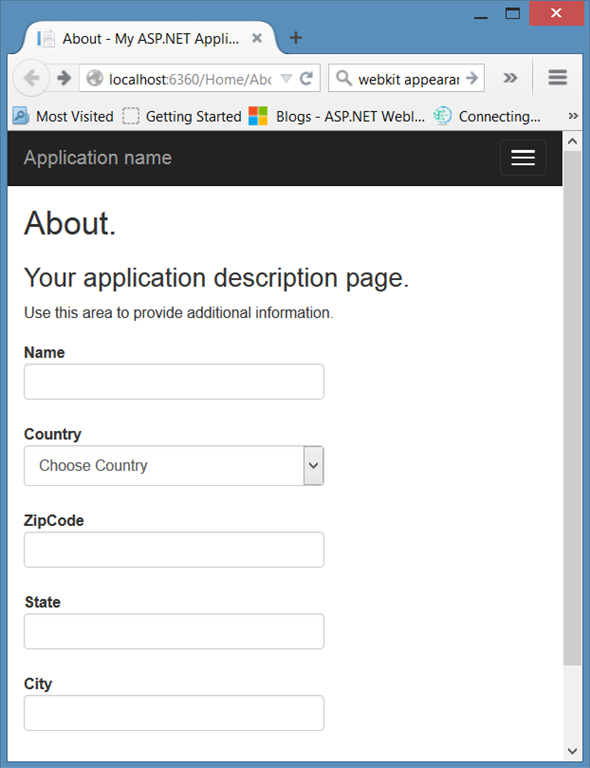 Model Binded Vew in MVC 5