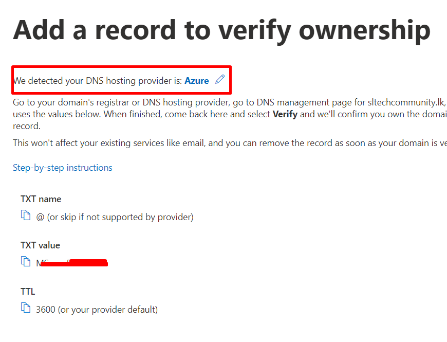 Integrating Microsoft 365 into Azure DNS