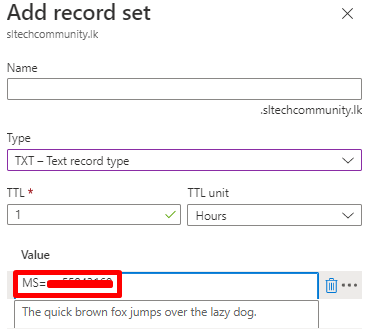 Integrating Microsoft 365 into Azure DNS