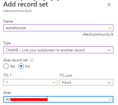 Integrating Microsoft 365 into Azure DNS