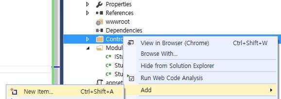 Creating Controllers