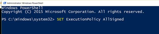 command successfully