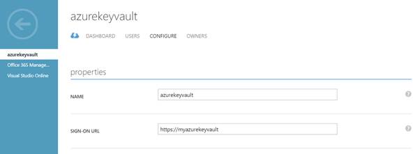 applications configuration
