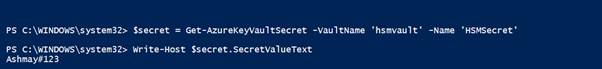 Get Secret values