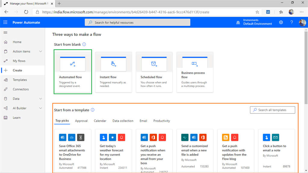 Introduction To Microsoft Flow And Creating A Simple Automated Flow