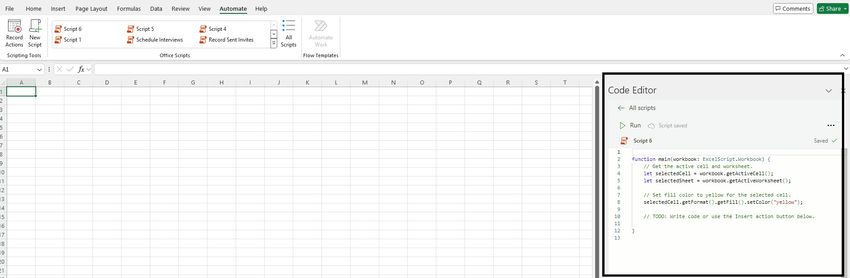 Introduction to Office Script