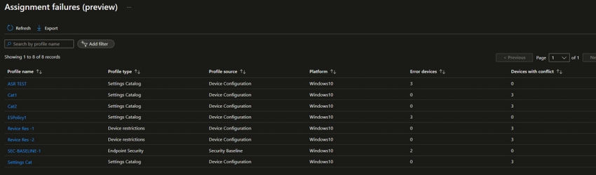 Preview of assignment failure
