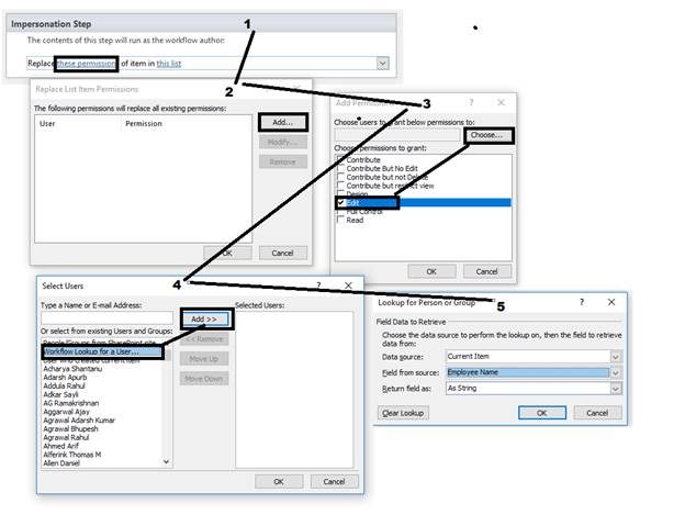 Item Wise Permission In SharePoint List Using Impersonation Step In SharePoint Designer Workflow