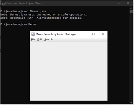 Java applets project demo